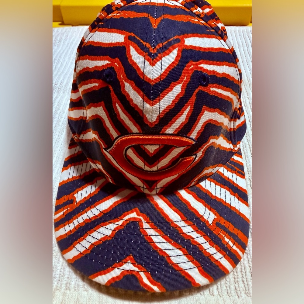 NFL Chicago Bears Zebra Stripe Cap by Zubaz Zebra Striped Baseball Hat New Era